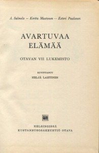 Otavan lukemisto 7 - Avartuvaa elämää  -sisäsivu